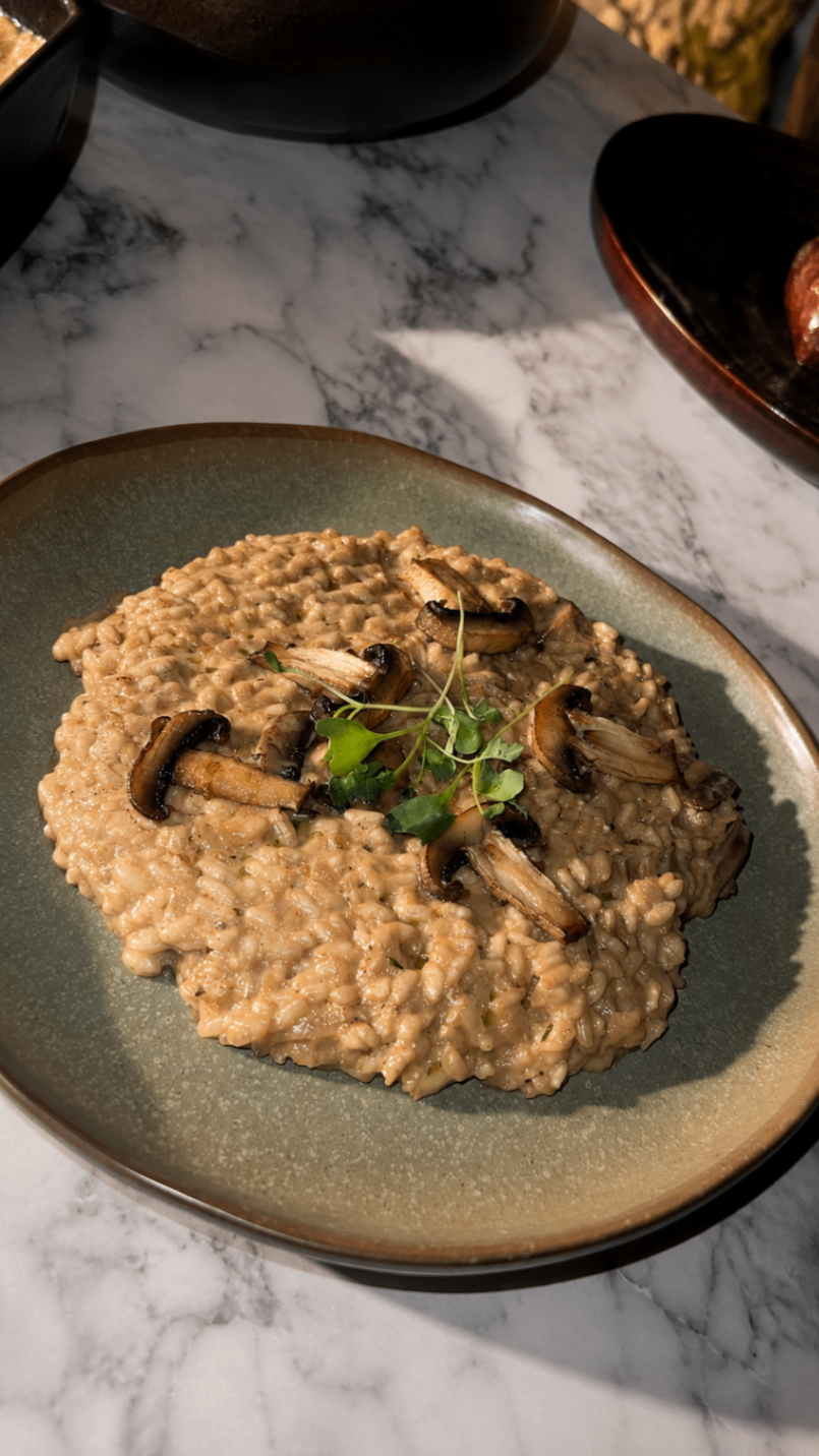 Risotto de hongos en Taigüey
